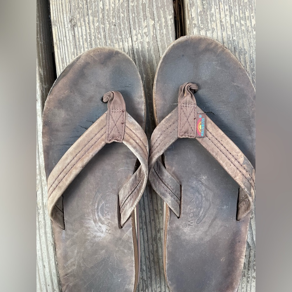 Lightly used rainbow sandals